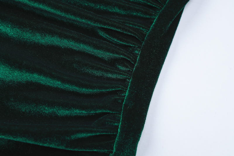 A1 Damen Plisseekleid mit langen Ärmeln