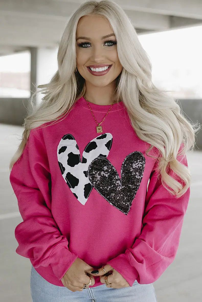 A1 Damen Print-Pullover, locker geschnitten