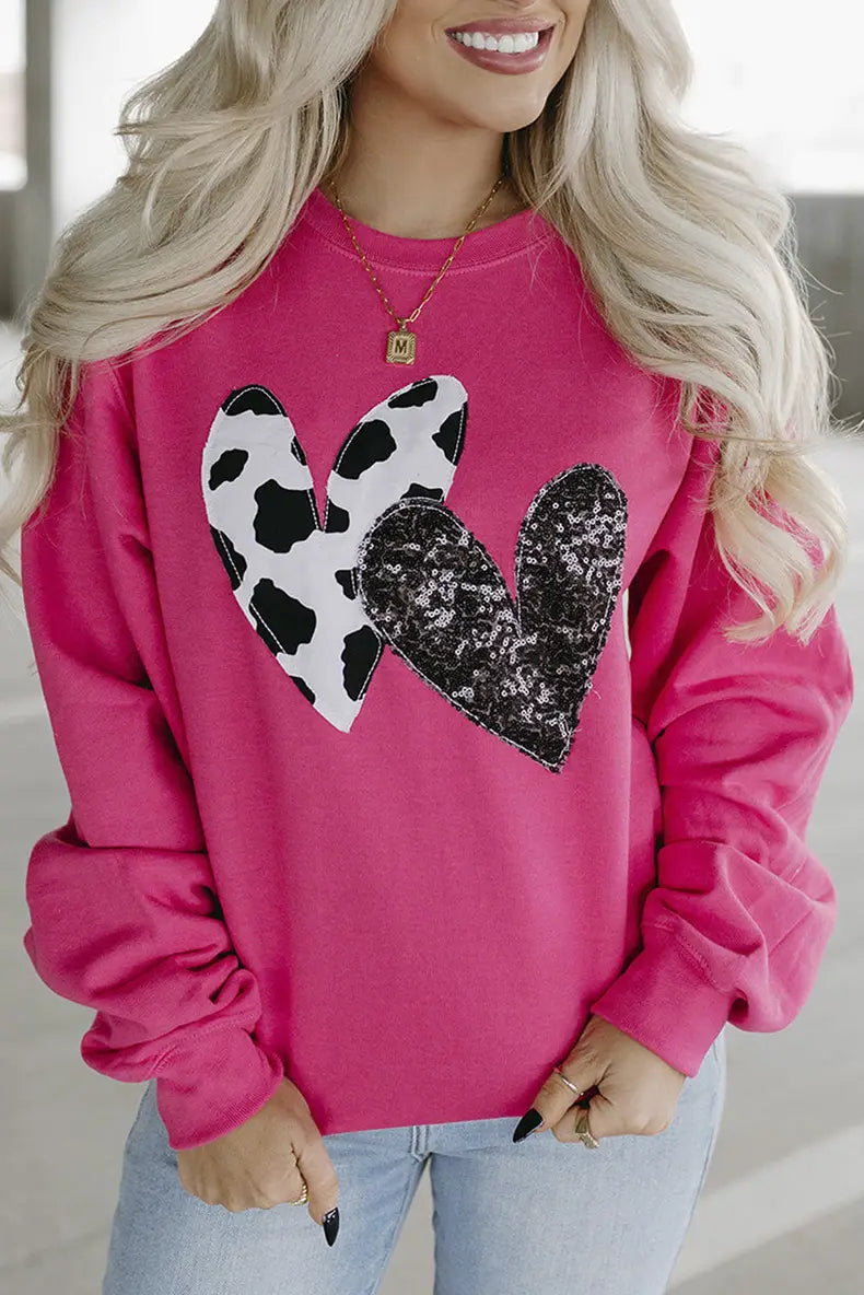 A1 Damen Print-Pullover, locker geschnitten