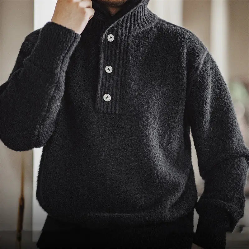 A.1 Herren Thermo-Pullover mit Kapuze