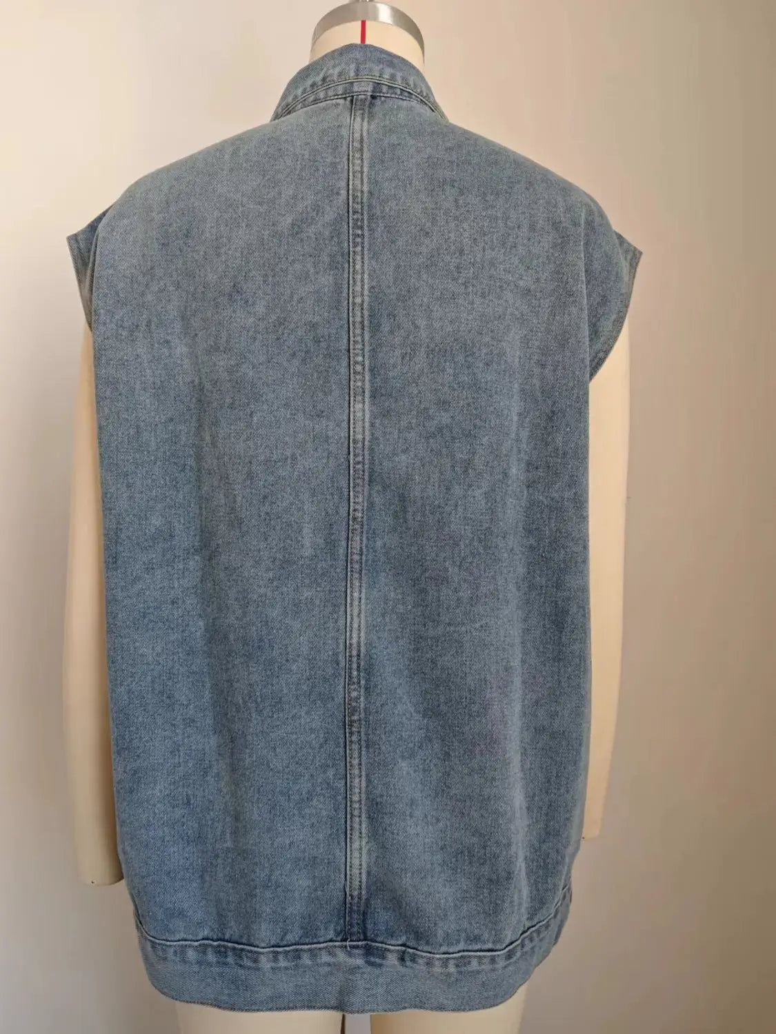 A.1 Damen Jeansweste mit großen Taschen