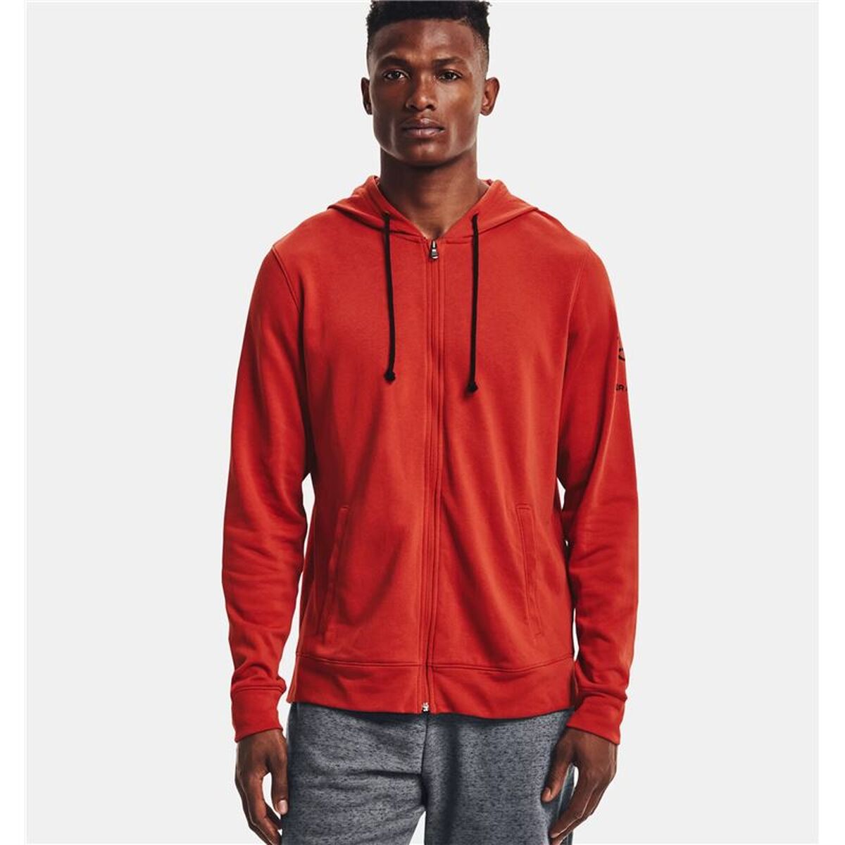 Herren Under Armour Rival Terry Jacke Rot - Sport & Freizeit