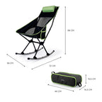 2-in-1 faltbare Camping Schaukelstuhl Tragetasche
