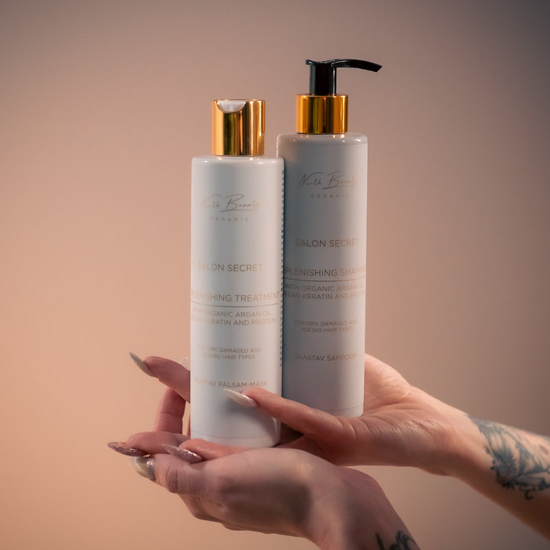 Aufbau-Conditioner-Maske mit veganem Keratin, Arganöl und Pflanzenproteinen, 250 ml – Detailansicht 1