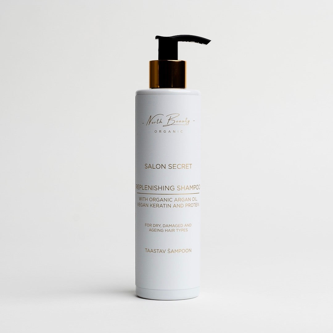 Aufbau-Shampoo mit veganem Keratin, Arganöl und Pflanzenproteinen, 250 ml – Produktansicht 2
