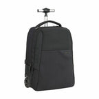 Schwarzer Rolltop Rucksack Laptop Trolley Safta M144B für 15,6 Zoll von Schouler White Label