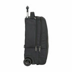 Schwarzer Laptop-Trolley Safta M144B für 15,6 zoll mit Rollen, White Label Design
