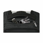 Schwarzer Rucksack mit Schlüssel, passend zum Trolley Safta M144B Laptop Trolley Safta