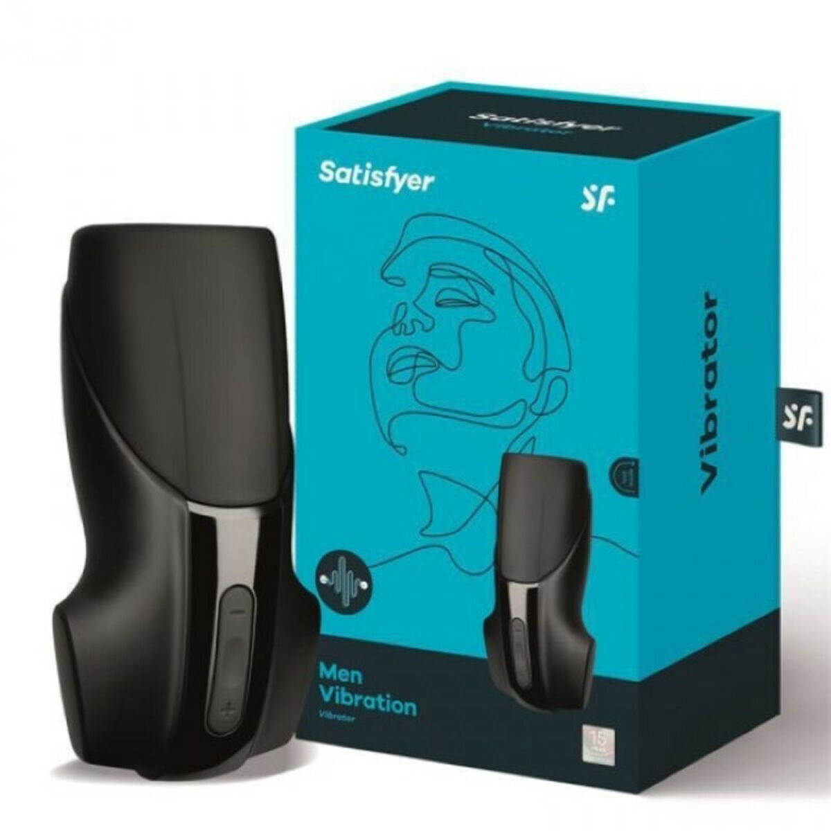 Men Masturbator Satisfyer SAM102 Schwarz - AWK Flagship