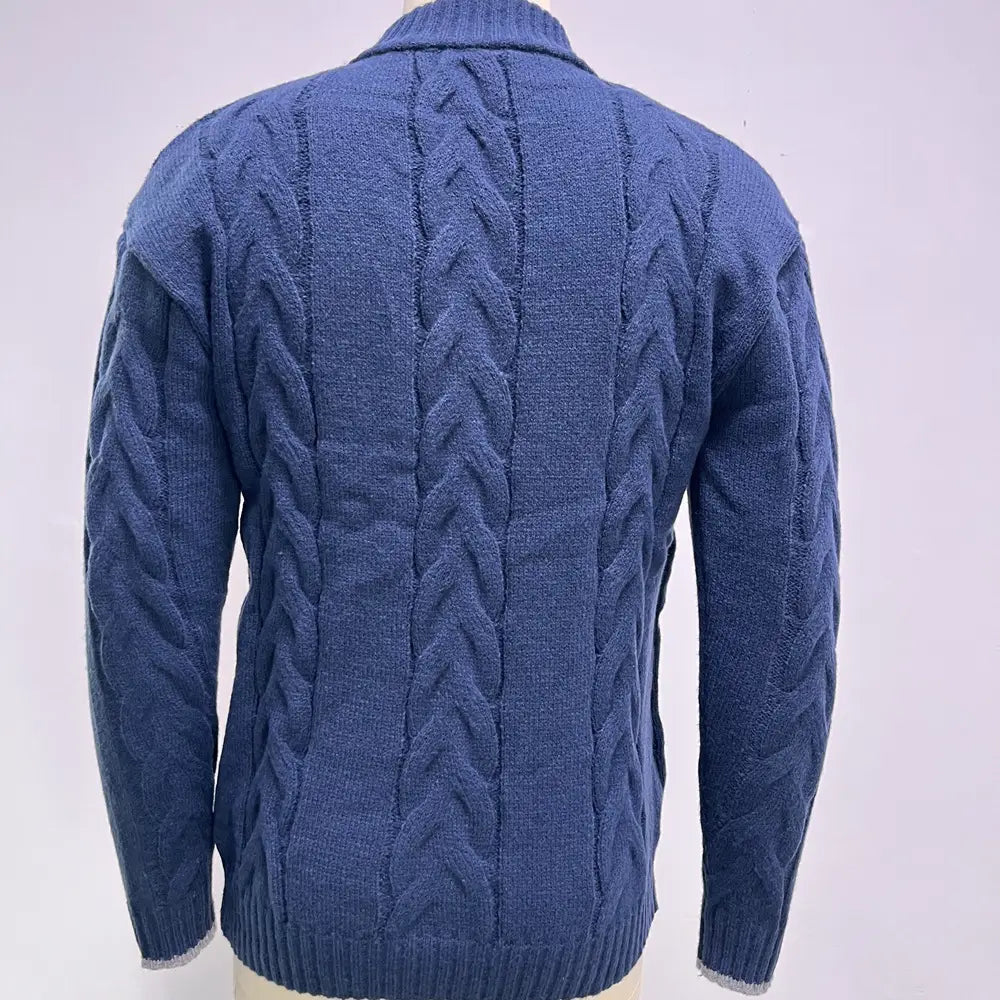 A.1 Herren Strickjacke mit Reißverschluss