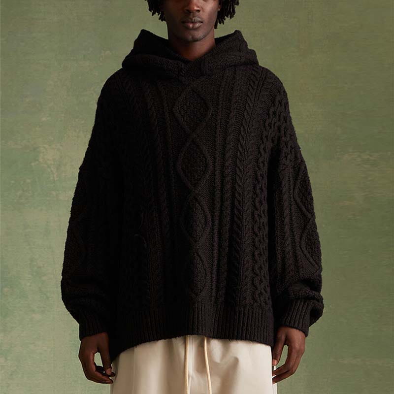A.1 Herren Wollpullover mit Rundhals