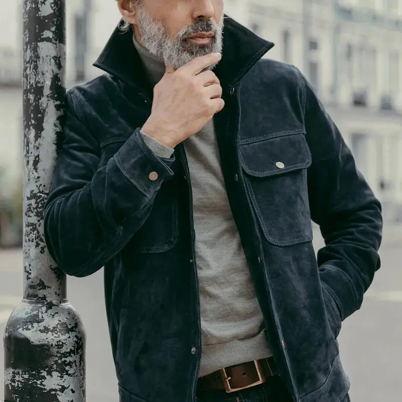 1.A Herren Freizeitjacke in Unifarben