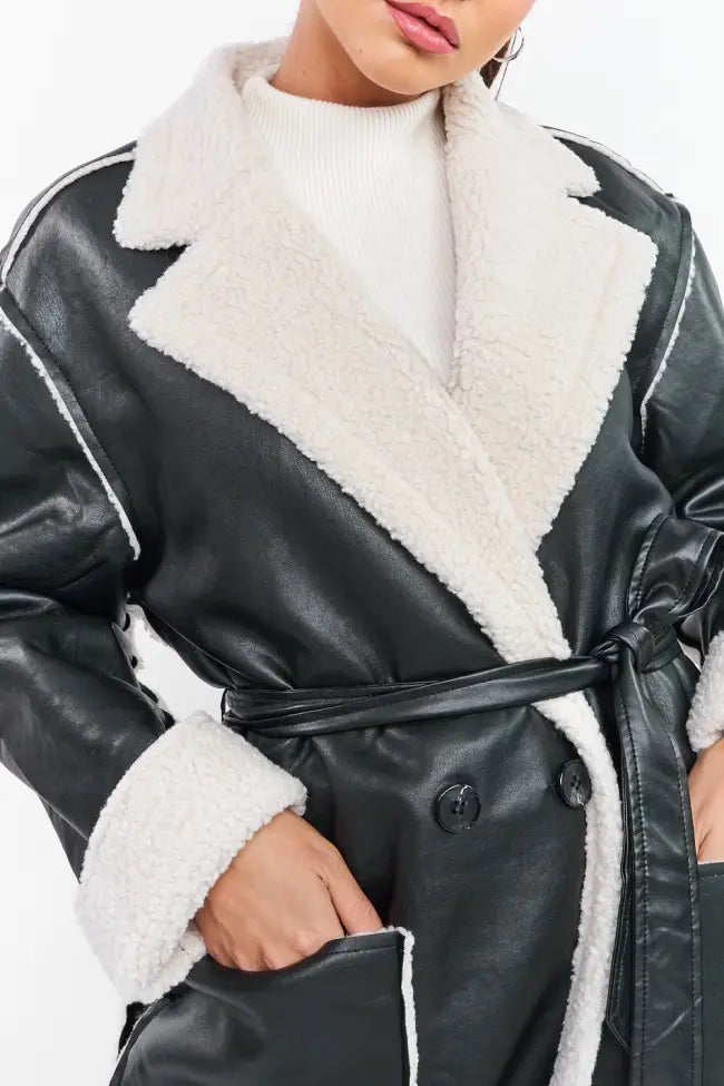 A1 Damen Lederjacke, locker geschnitten