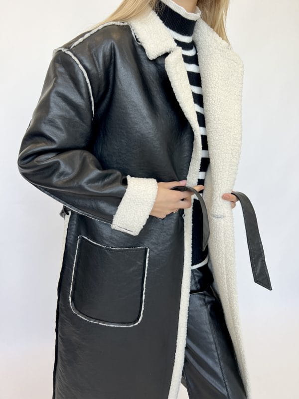 A1 Damen Lederjacke, locker geschnitten