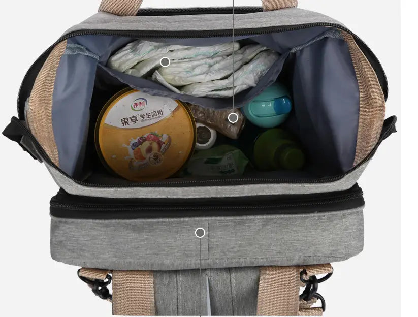 ALLFASHION FoldAway Wickelrucksack mit Liegefläche