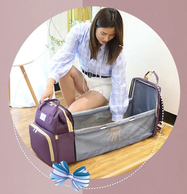 ALLFASHION FoldAway Wickelrucksack mit Liegefläche