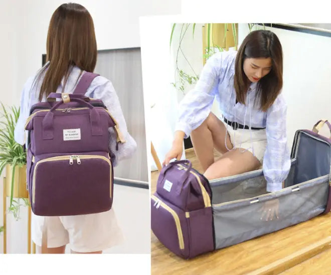 ALLFASHION FoldAway Wickelrucksack mit Liegefläche