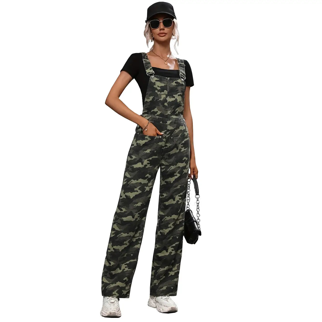 A.1 Damen Jeans-Jumpsuit mit Schlag