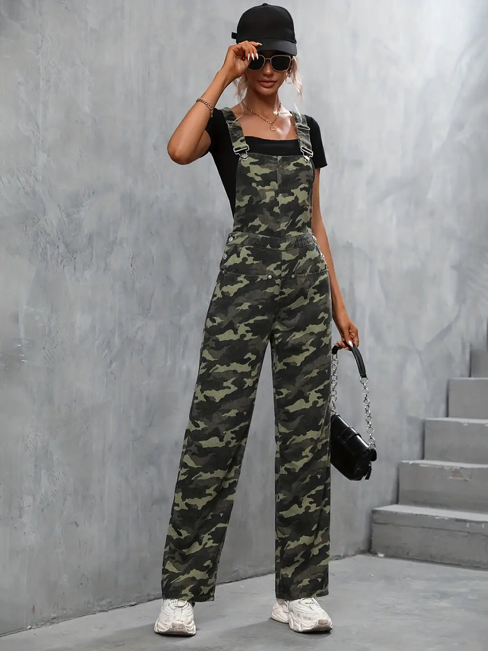 A.1 Damen Jeans-Jumpsuit mit Schlag