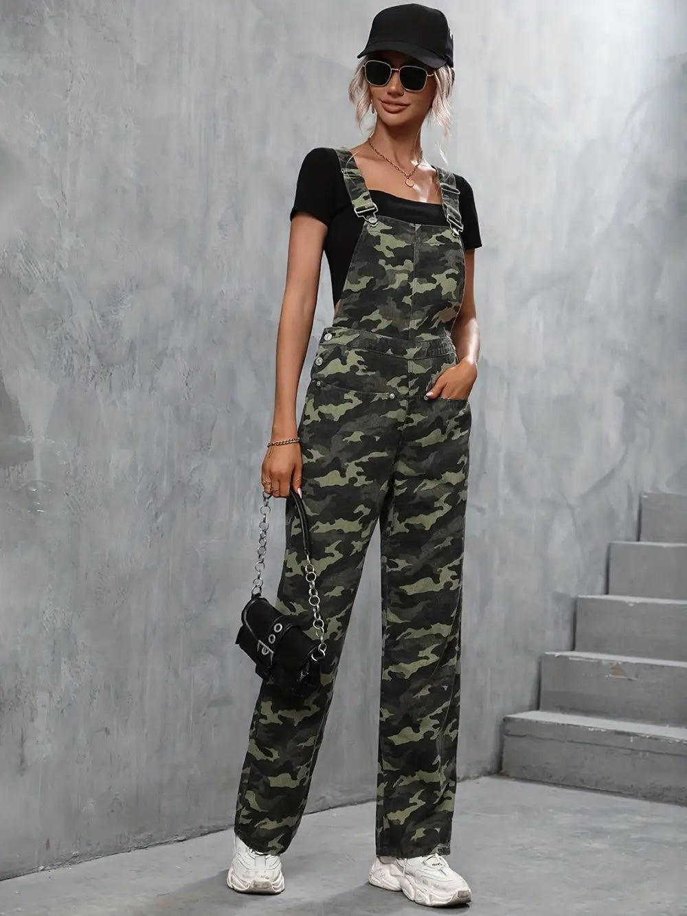 A.1 Damen Jeans-Jumpsuit mit Schlag