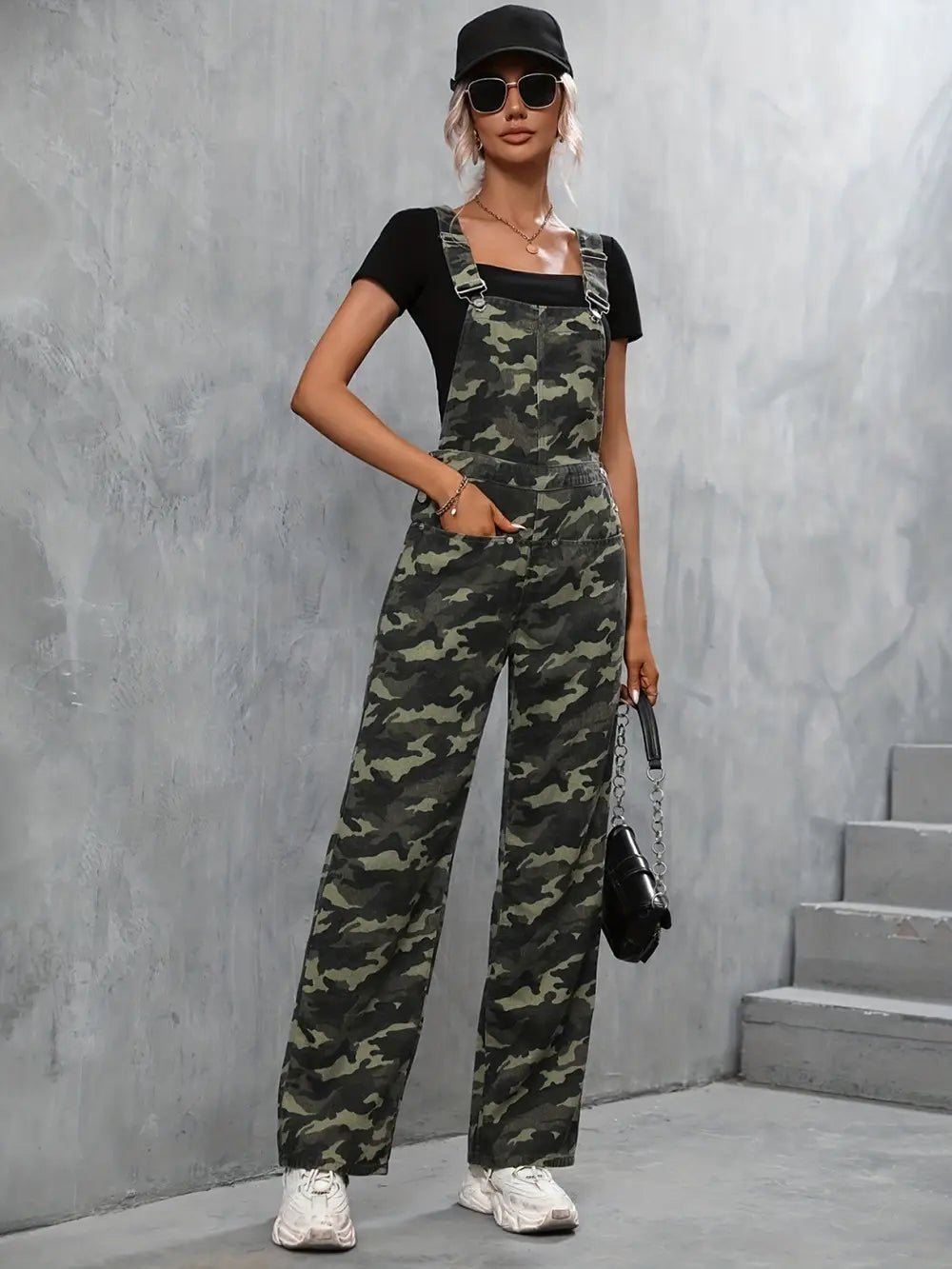 A.1 Damen Jeans-Jumpsuit mit Schlag
