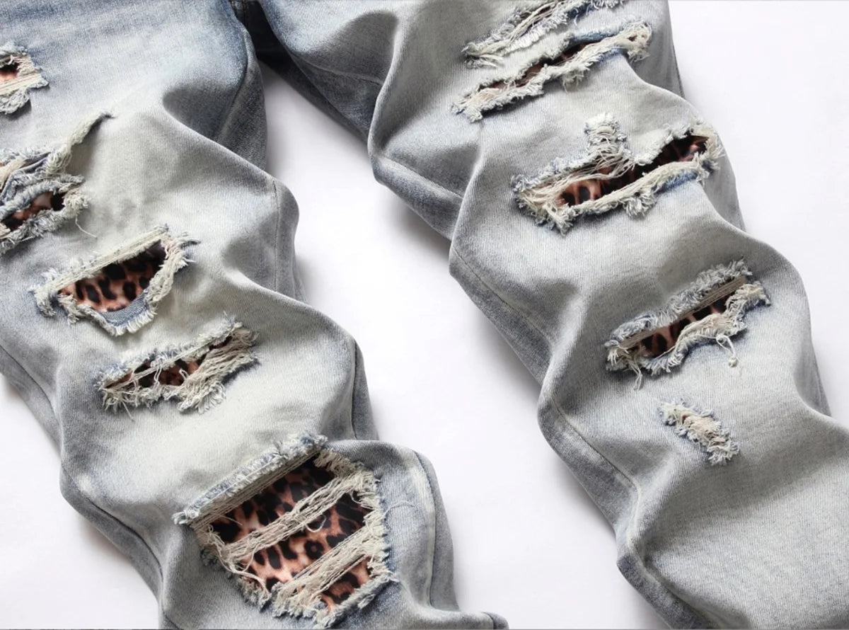 25 Edition Herren Slim-Fit Jeans mit Used-Details