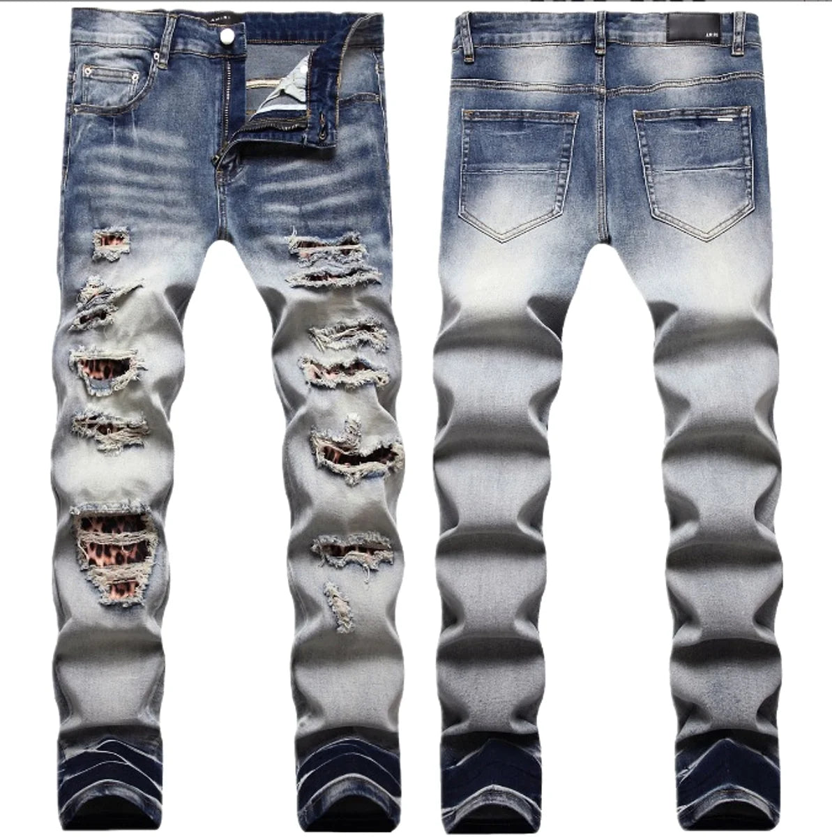 25 Edition Herren Slim-Fit Jeans mit Used-Details