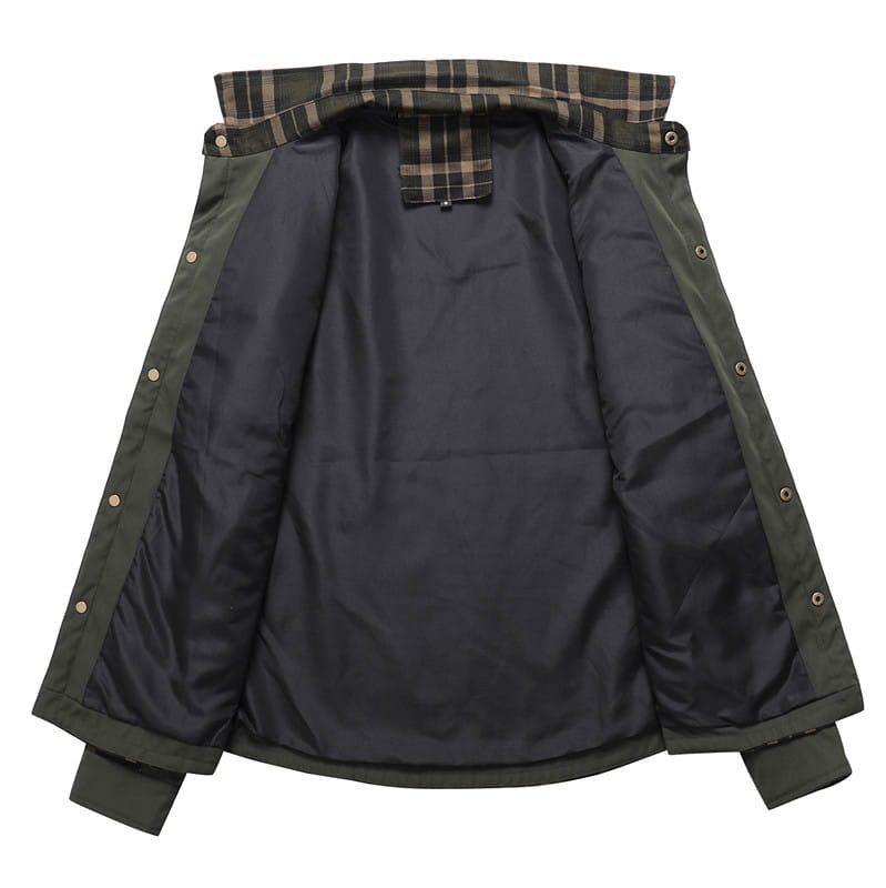 A.1 Herren Karierte Hemdjacke