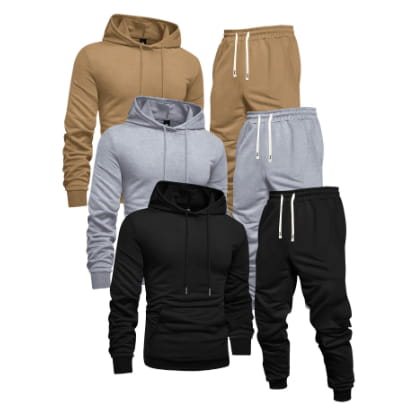 Herren Freizeit-Sportset mit Hoodie & Hose