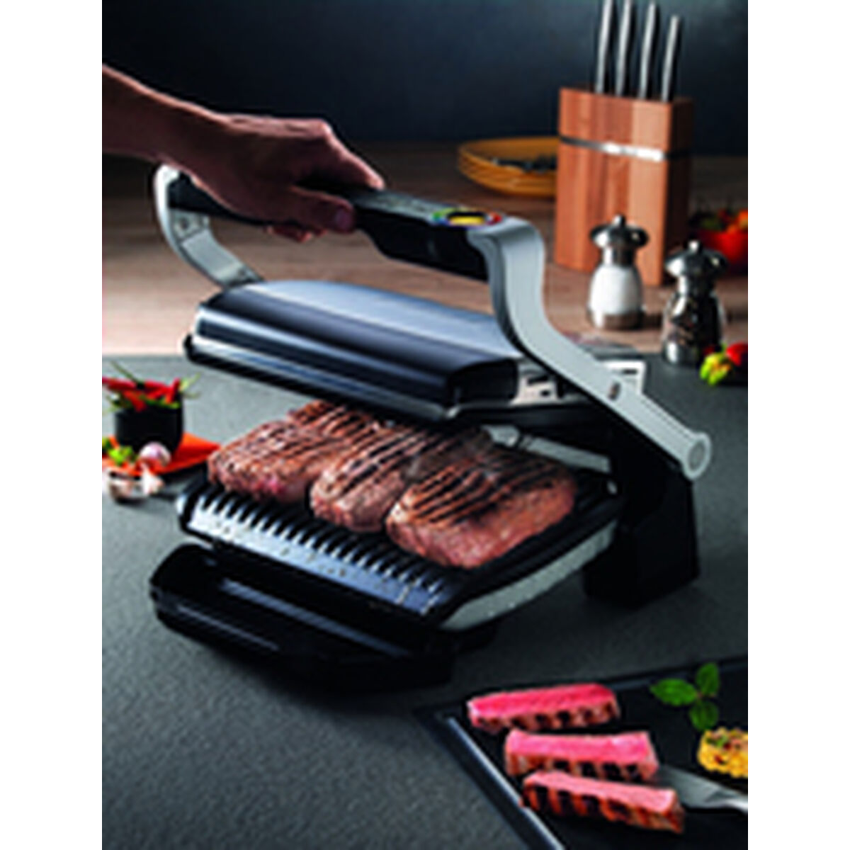 Elektrogrill Tefal OptiGrill + GC712D 2000 W - AWK Flagship