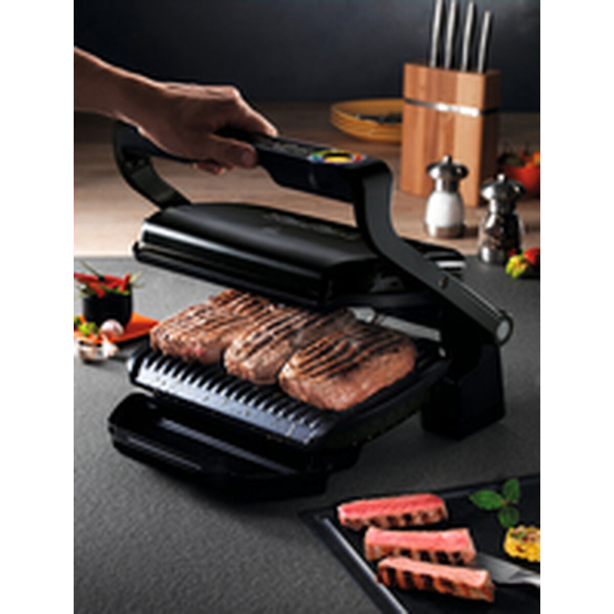 Elektrogrill Tefal OptiGrill + GC712D 2000 W - AWK Flagship