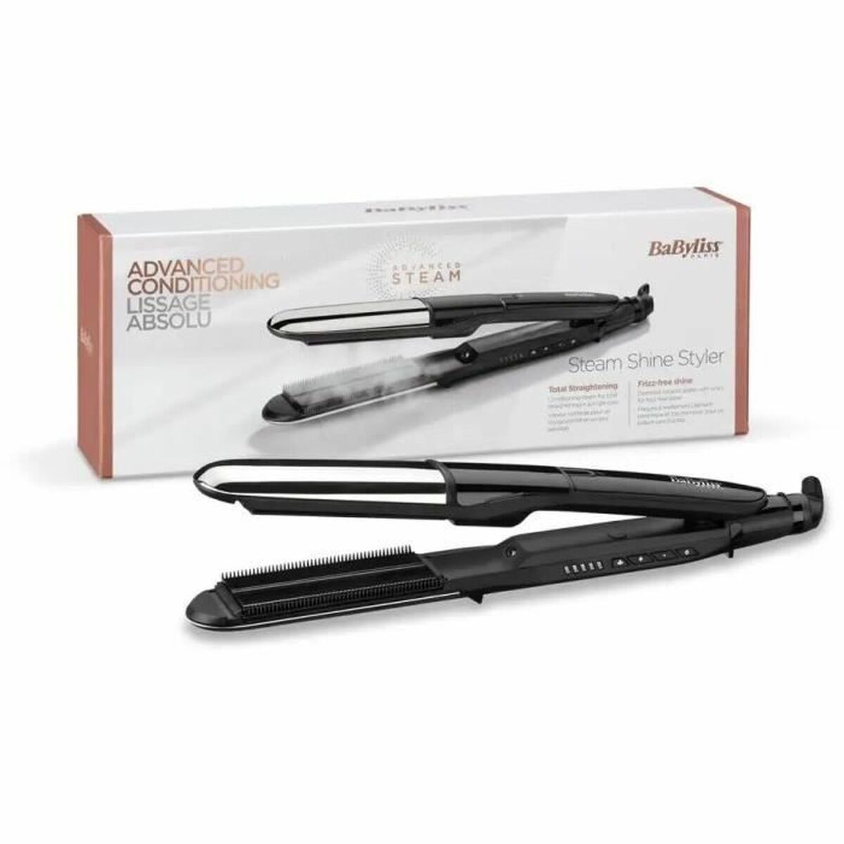 Glätteisen Babyliss ST496E Schwarz Schwarz/Silberfarben - AWK Flagship