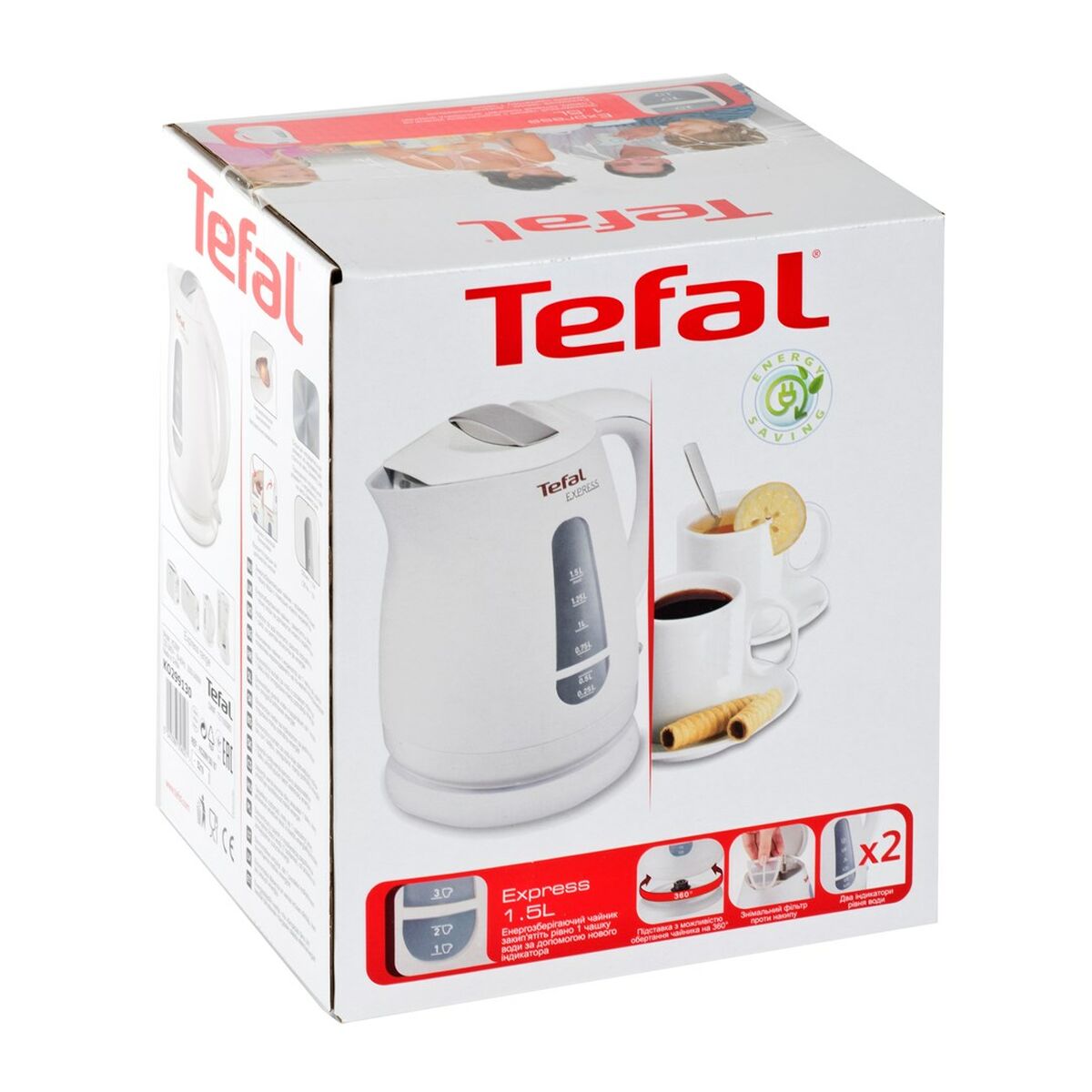 Wasserkocher Tefal KO299130 Weiß Kunststoff 2200 W 1,5 L - AWK Flagship