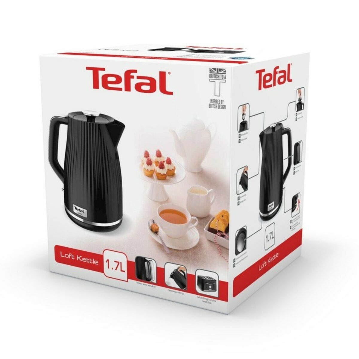 Wasserkocher Tefal KO2508  Schwarz Metall 2400 W 1,7 L - AWK Flagship