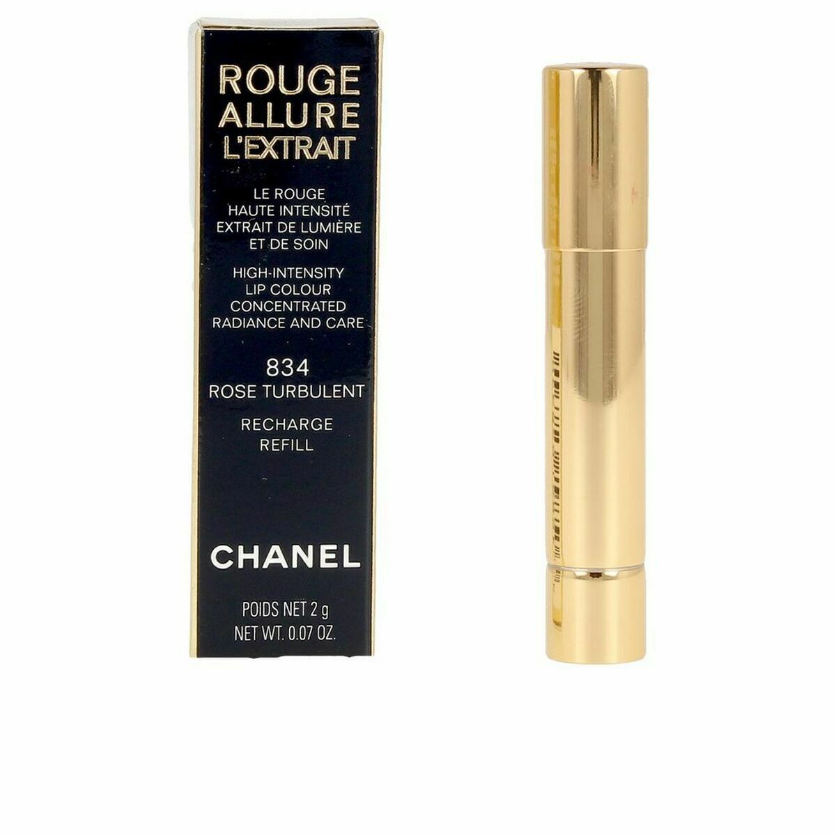 Lippenstift Chanel Rouge Allure L'extrait - Ricarica Rose Turbulent 834 - AWK Flagship