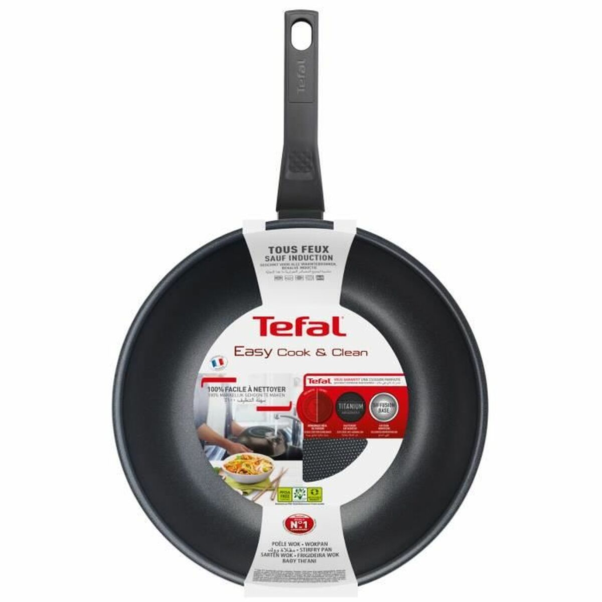 Wok Pfanne Tefal B5541902 Schwarz Aluminium Ø 28 cm - AWK Flagship