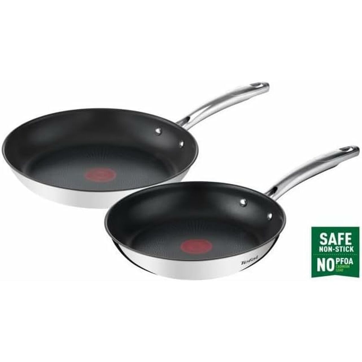 Pfanne Tefal Schwarz Stahl Edelstahl Ø 28 cm (2 Stück) - AWK Flagship