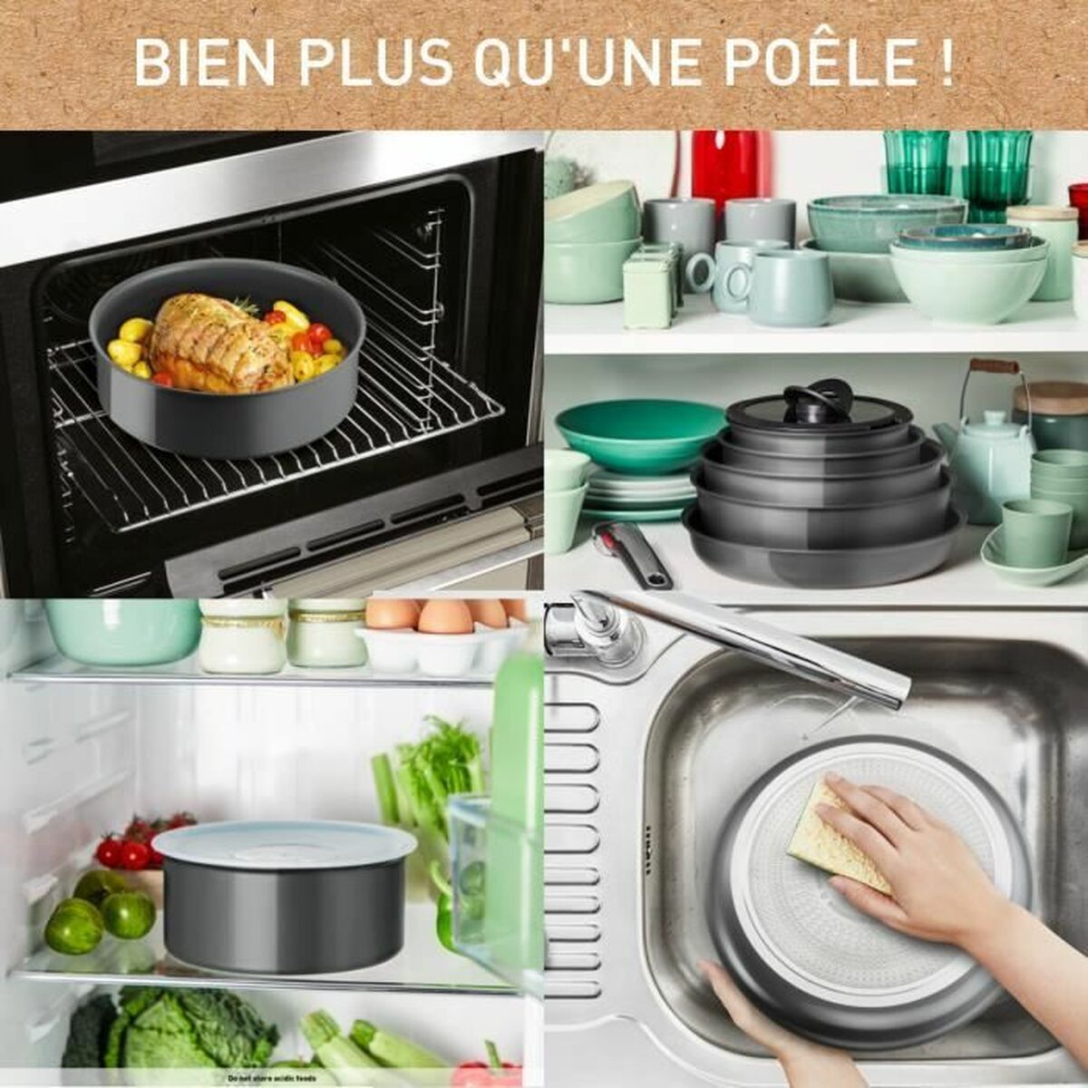 Pfannenset Tefal L2619102 Grau Aluminium (3 Stück) - AWK Flagship