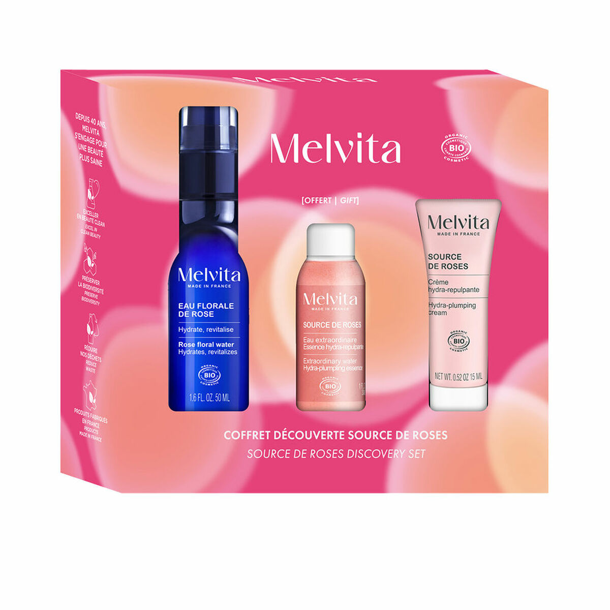 Unisex-Kosmetik-Set Melvita EAU DE FLEURS 3 Stücke - AWK Flagship