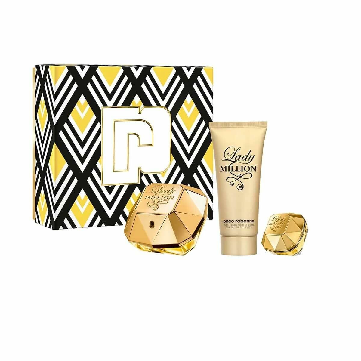 Set mit  Paco Rabanne EDP Lady Million EDP 3 Stk. - Damen - AWK Flagship