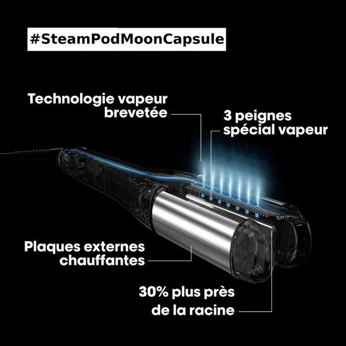 Glätteeisen L'Oreal Professionnel Paris Steampod 4.0 Limited Edition Moon Capsule