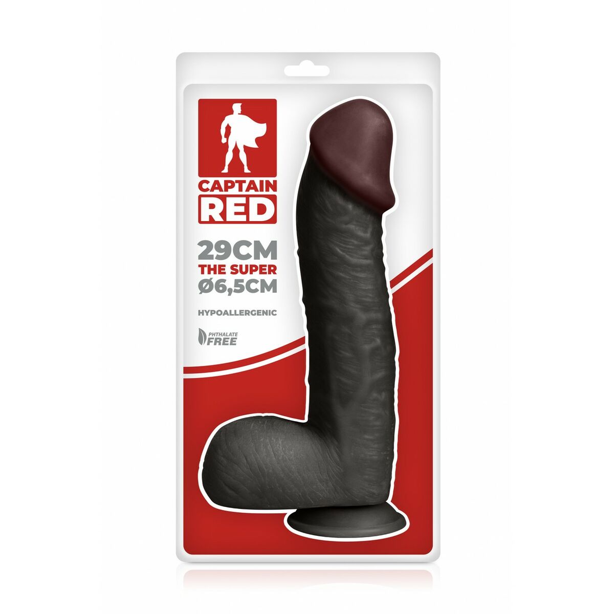 Natürlicher Dildo Captain Red 30 cm - AWK Flagship