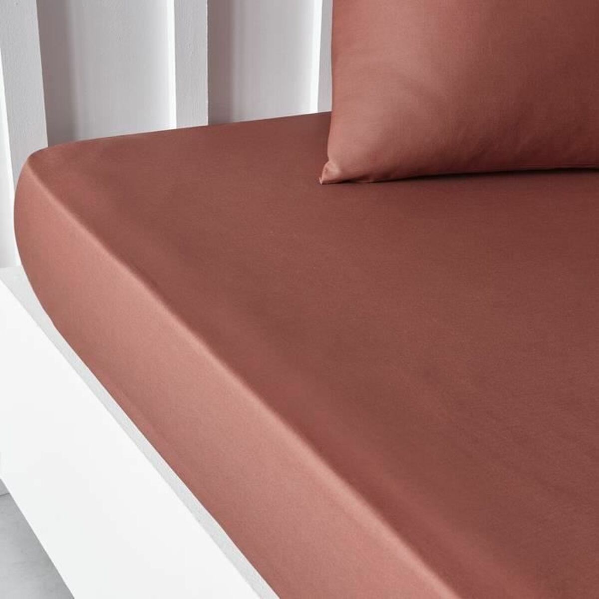 Spannbetttuch TODAY Essential 160 x 200 cm Terrakotta Rot 160 x 200 - AWK Flagship