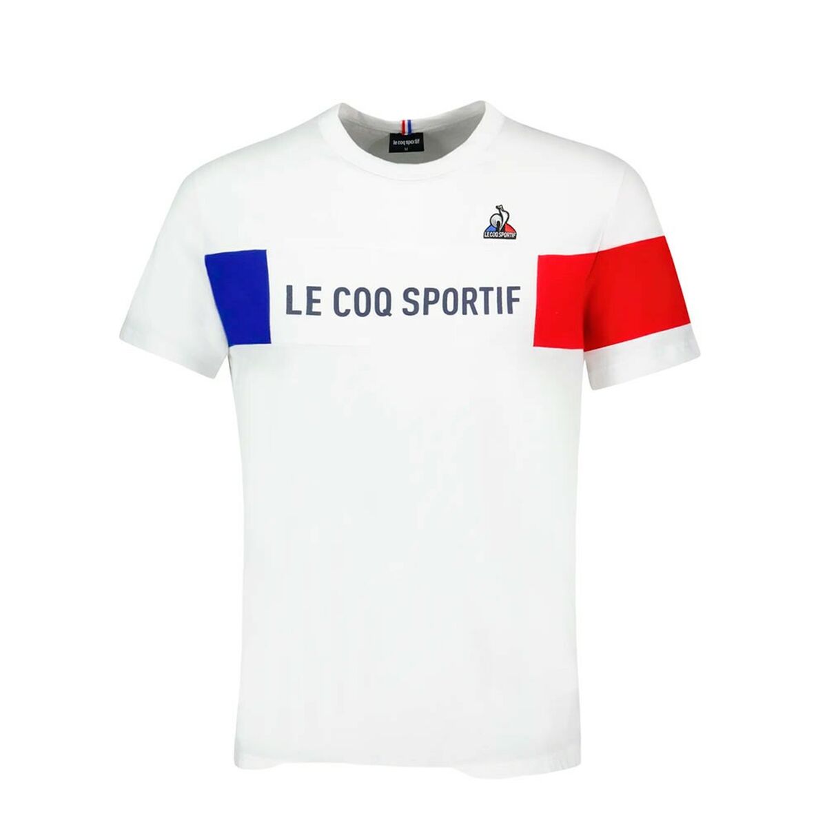 Herren Kurzarm-T-Shirt TRI TEE SS Nº1 M NEW OPTCAL  Le coq sportif 2310012 Weiß - AWK Flagship