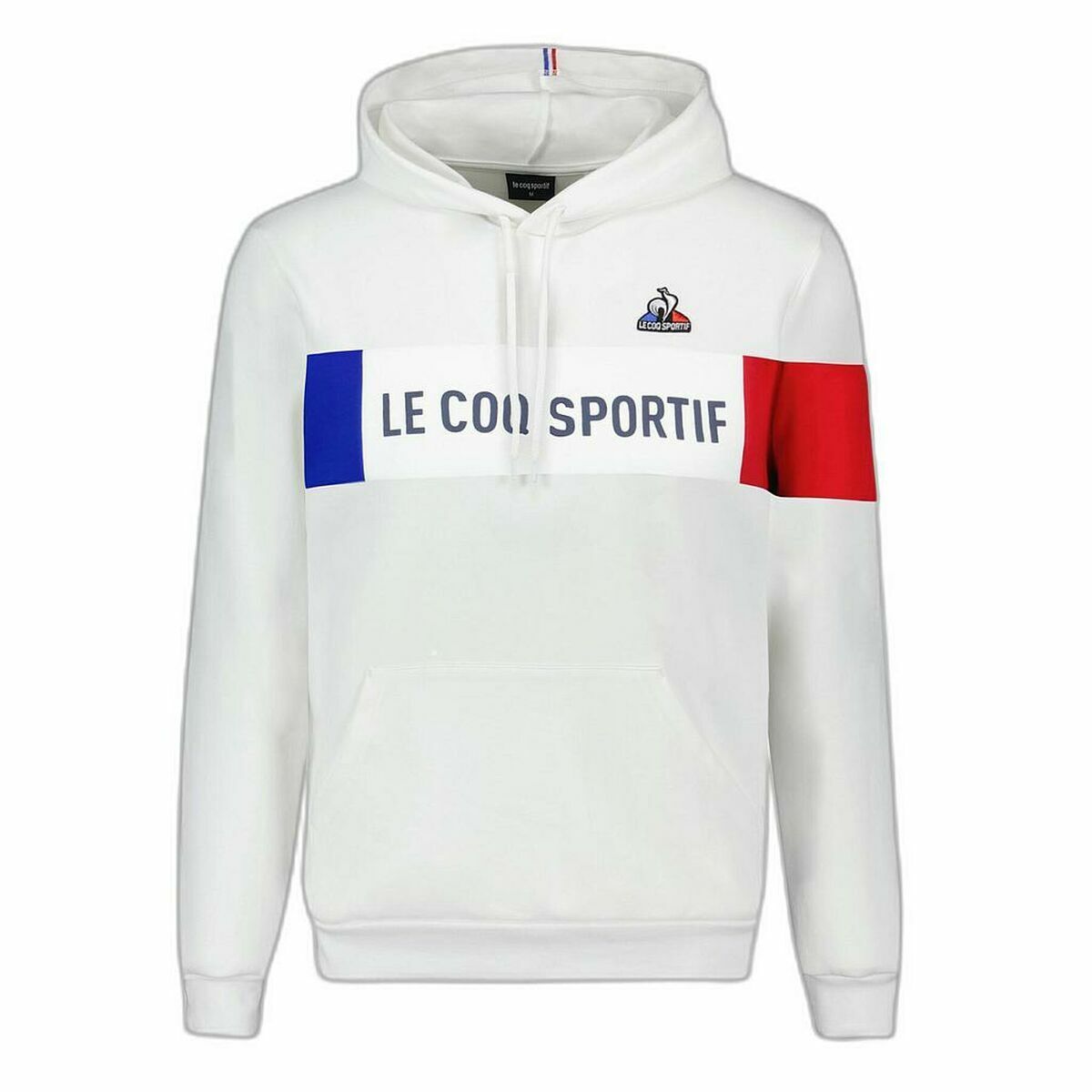 Herren Sweater mit Kapuze Le coq sportif TRI HOODY NEW OPTICAL 2310015  Weiß - AWK Flagship