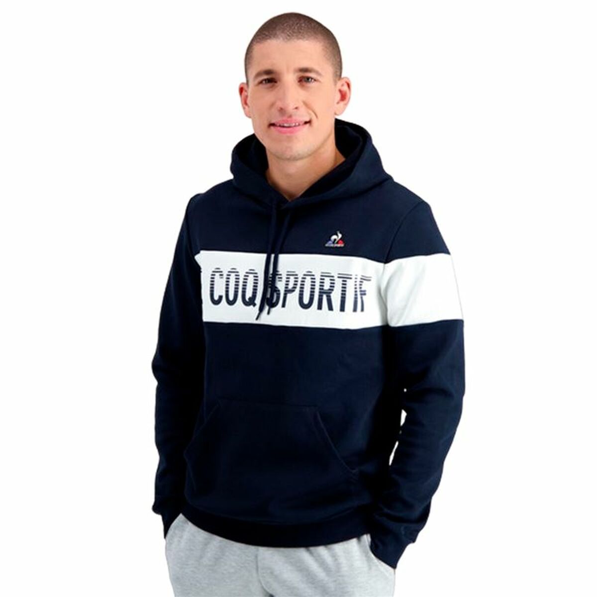 Unisex Sweater mit Kapuze Le coq sportif BAH Hoody N°1 Marineblau - AWK Flagship