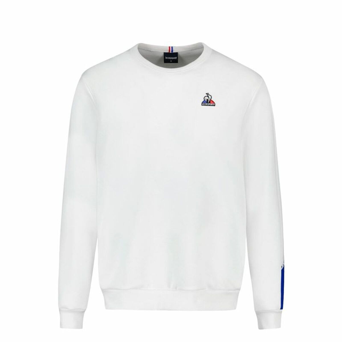 Unisex Sweater ohne Kapuze Le coq sportif Tri Crew N°1 New Optical Weiß - AWK Flagship