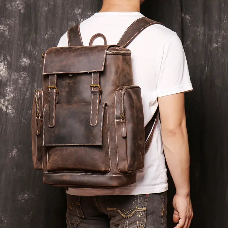 ALLFASHION HeritageLeather Laptop-Rucksack