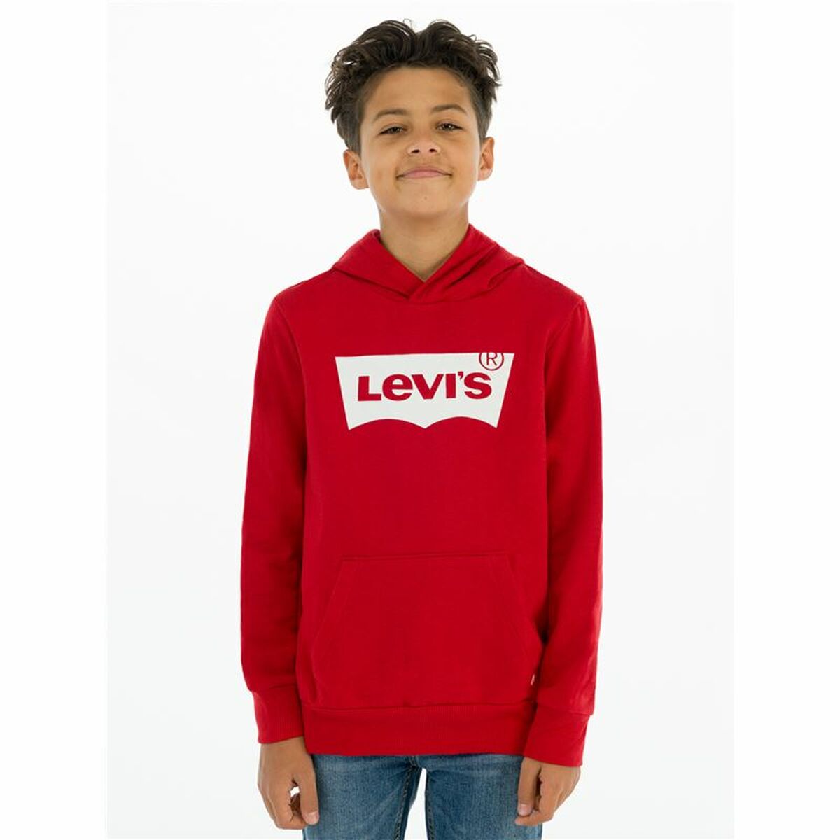 Kinder-Sweatshirt Levi's Batwing Screenprint Rot - AWK Flagship