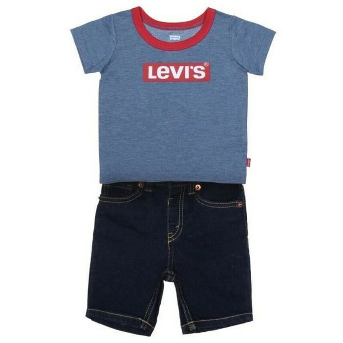 Baby-Sportset Levi's STRETCH DENIM SHORT Blau - AWK Flagship